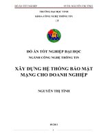 Xây dựng hệ thống bảo mật mạng cho doanh nghiệp luận văn tốt nghiệp đại học 