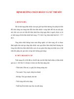 Tài liệu GIÁO TRÌNH ĐỊNH HƯỚNG CHẨN ĐOÁN VÀ XỬ TRÍ SỐT pdf