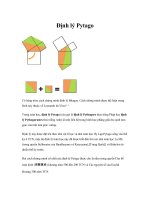 Tài liệu Định lý Pytago ppt