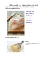 Tài liệu Nhà mình đổi bữa với món chả cá mới nhé! pptx