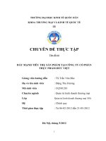 14 luan van bao cao đẩy MẠNH TIÊU THỤ sản PHẨM tại CÔNG TY cổ PHẦN THỰC PHẨM đức VIỆT 