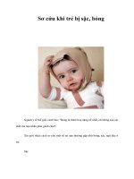 Tài liệu Sơ cứu khi trẻ bị sặc, bỏng docx