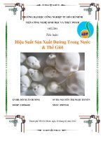 Sự thay đổi độ ẩm và thoái hóa tinh bột 