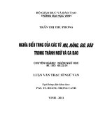 Khảo sát lỗi văn bản viết của học sinh trung học cơ sở ở tỉnh hà tĩnh luận văn thạc sỹ ngữ văn 