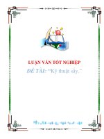 Tài liệu ĐỒ ÁN TỐT NGHIỆP - Kỹ thuật sấy docx