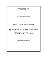 Quan hệ việt nam   xingapo giai đoạn 1995   2006 