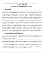 Bài giảng chuyen de day tiet on tap