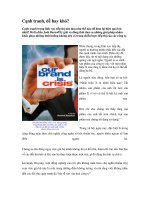 Tài liệu Cạnh tranh, dễ hay khó? ppt