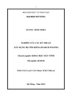 Nghiên cứu các kỹ thuật xây dựng bộ tìm kiếm (search engine) 