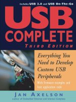 Tài liệu USB Complete: Everything You Need to Develop Custom USB Peripherals (Complete Guides series) docx