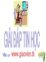 Gián án GIẢI ĐÁP TIN HỌC