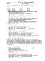 Gián án de thi chon hsg truong