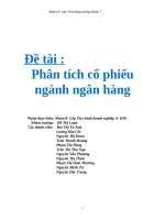 Tài liệu Báo cáo đề tài Phân tích cổ phiếu ngành ngân hàng pdf