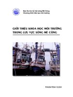 Tài liệu Báo cáo: Giới thiệu khoa học môi trường trong lưu vực sông Mê Kông pptx