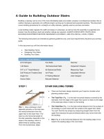 a guide to building outdoor stairs