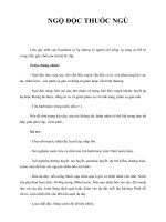 Tài liệu NGỘ ÐỘC THUỐC NGỦ doc