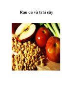 Tài liệu Rau củ và trái cây pdf