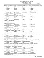 Bài giảng de thi dai học tieng anh 12 co key