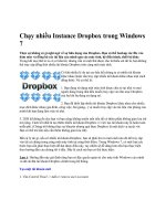 Tài liệu Chạy nhiều Instance Dropbox trong Windows 7 docx
