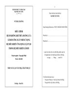 Điều chỉnh hệ số không khí thừa buồng lửa lò hơi công suất nhỏ sử dụng bộ điều khiển ứng dụng luật p i d trong hệ điều khiển lò hơi 