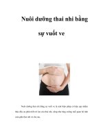 Tài liệu Nuôi dưỡng thai nhi bằng sự vuốt ve doc