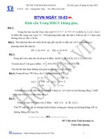 Tài liệu Các bài toán giải hình cầu trong hình học giải tích không gian (Bài tập và hướng dẫn giải) ppt
