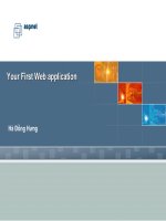 Tài liệu Your First Web application pdf