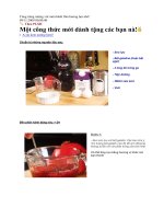 Tài liệu Cùng tráng miệng với món bánh flan hương lựu nhé! pdf