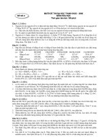 Tài liệu Đề và đáp án ôn thi hóa năm 2006 đề 2 pdf