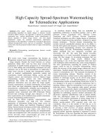 Giấu thông tin trải phổ trong những ứng dụng y tế từ xa 