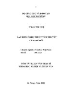 Đặc điểm nghệ thuật tiểu thuyết của phú đức 