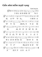 Tài liệu Bài hát gần như niềm tuyệt vọng - Trịnh Công Sơn (lời bài hát có nốt) ppt