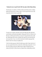 Tài liệu Tương lai của các quyết sách: Bớt trực giác, thêm bằng chứng ppt