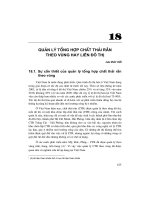 Tài liệu Chương 18: Quản lý tổng hợp chất thải rắn theo vùng hay liên đô thị docx