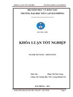 Hoàn thiện tổ chức kế toán chi phí, doanh thu và xác định kết quả kinh doanh tại công ty cổ phần thương mại TB 888 