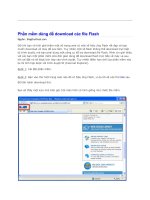 Tài liệu Phần mềm dùng để download các file Flash docx