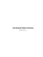 Tài liệu The Emerald Tablet of Hermes pdf