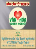 Slide nghiên cứu văn hóa doanh nghiệp tại HTX TM DV thuận thành 