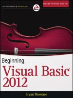 BEGINNING VISUALBASIC 2012