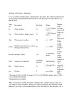 Tài liệu Working with Primitive Data Types doc