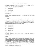 TRẮC NGHIỆM THUẾ 