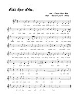 Tài liệu Bài hát cái hẹn đầu - Nguyễn Quyết Thắng (lời bài hát có nốt) pptx