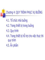 QUY TRÌNH PHỤC vụ BUỒNG ! 