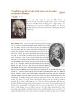 Tài liệu Thuyết tương đối và việc khắc phục các hạn chế của cơ học Newton doc