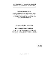 Hiện trạng môi trường vịnh bái tử long (quảng ninh) và chân mây (thừa thiên hu 