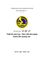 Đèn LED đơn ghép thành đèn quảng cáo 