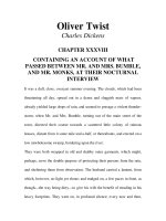 Tài liệu LUYỆN ĐỌC TIẾNG ANH QUA TÁC PHẨM VĂN HỌC-Oliver Twist -Charles Dickens -CHAPTER 38 pdf