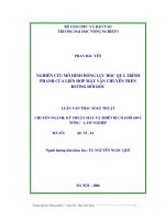 Nghiên cứu môi trường động lực học quá trình phanh liên hợp của máy vận chuyển trên dường bồi dốc 