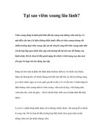 Tài liệu Tại sao viêm xoang lâu lành? doc