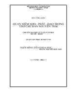 Quan niệm nho   phật   đạo trong thơ chữ hán nguyễn trãi 